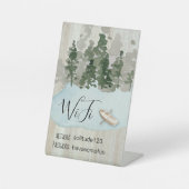 WiFiインターネットパスワードバケーションレイクハウスペデスタ 台座サイン (正面)