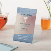 WiFiインターネットパスワードホームオフィスバラ金ゴールド 台座サイン (インサイチュ)