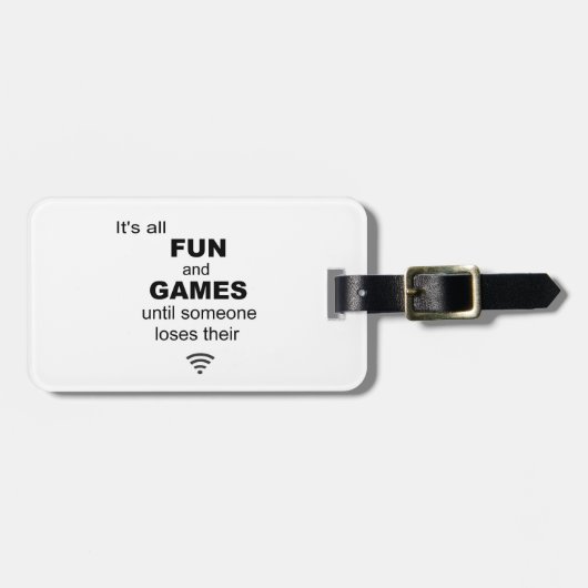 WiFiインターネット荷物タグの紛失 – 白 ラゲッジタグ (正面横)