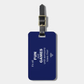 WiFiインターネット荷物タグの紛失 – 青 ラゲッジタグ (正面縦)