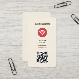 WifiインターネットQRコード名刺 名刺