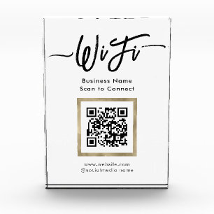 WifiエレガントつながりQRコード フォトブロック