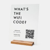 WiFiコードとは | WifiネットワークQRコード アクリルサイン (傾斜)