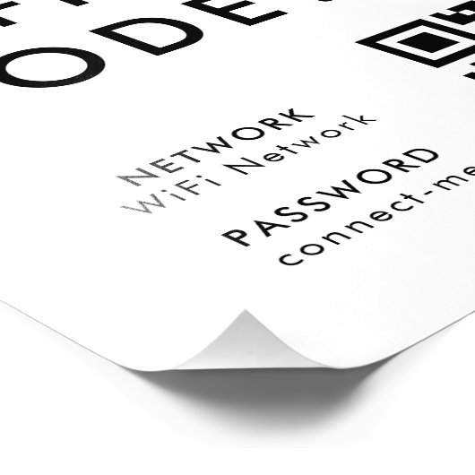 WiFiコードは何ですか？｜QRコードでスキャンして接続 フォトプリント (角)