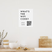 WiFiコードは何ですか？｜QRコードでスキャンして接続 ポスター (キッチン)