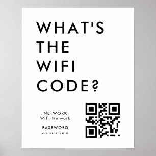 WiFiコードは何ですか？｜QRコードでスキャンして接続 ポスター