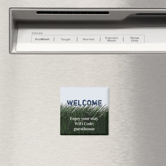WiFiコードゲストハウスグリーングラスバケーションホーム マグネット (インサイチュ (食洗機))