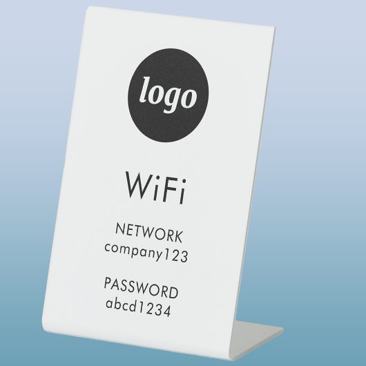 WiFiコードロゴ ビジネス インターネット 台座サイン