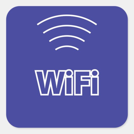 WiFiサイン スクエアシール (正面)