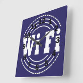 wifiサイン スクエア壁時計 (傾斜)