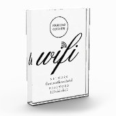 Wifiネットワークとパスワードによるロゴの署名 フォトブロック (左)