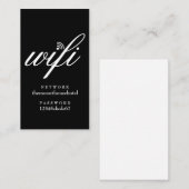 Wifiネットワークとパスワードのゲストカード 名刺 (正面/裏面)
