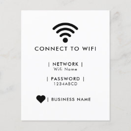 Wifiネットワークとパスワードのビジネス小売 チラシ