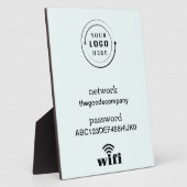 Wifiネットワークとパスワードのビジネス小売 フォトプラーク (側面)
