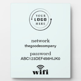 Wifiネットワークとパスワードのビジネス小売 フォトプラーク