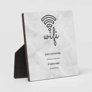 Wifiネットワークとパスワードのホワイトプラーク フォトプラーク