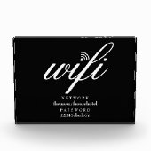 Wifiネットワークとパスワードの署名 フォトブロック (正面)