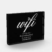 Wifiネットワークとパスワードの署名 フォトブロック (左)