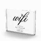 Wifiネットワークとパスワードの署名 フォトブロック (右)
