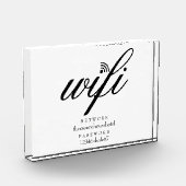 Wifiネットワークとパスワードの署名 フォトブロック (左)
