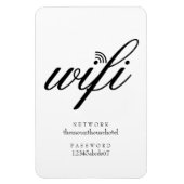 Wifiネットワークとパスワードの署名 マグネット (縦)