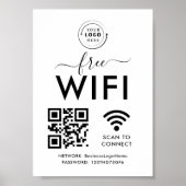 WifiネットワークとQRコードスキャンのビジネス小売 ポスター (正面)