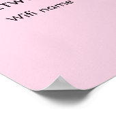 Wifiネットワークに接続するためのスキャンQRコードWifiパスワード ポスター (角)