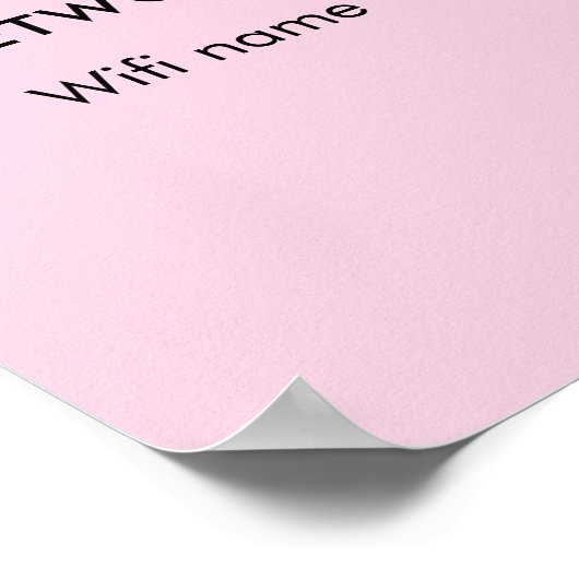 Wifiネットワークに接続するためのスキャンQRコードWifiパスワード ポスター (角)