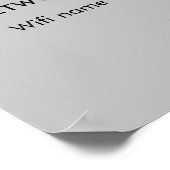 Wifiネットワークに接続するためのスキャンQRコードWifiパスワード ポスター (角)