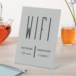 Wifiネットワークに接続するためのスキャンQRコードWifiパスワード 台座サイン