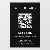 WiFiネットワークアクセス｜QRコードパスワード表示 ウィンドウサイン (シート)