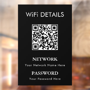 WiFiネットワークアクセス   QRコードパスワード表示 ウィンドウサイン
