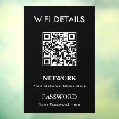 WiFiネットワークアクセス｜QRコードパスワード表示 ウィンドウサイン (シート3)