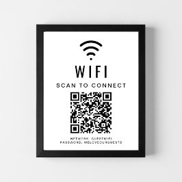 Wifiネットワークスキャン接続QRコード ポスター