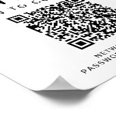 Wifiネットワークスキャン接続QRコード ポスター (角)