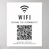 Wifiネットワークスキャン接続QRコード ポスター (正面)