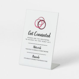 Wifiネットワークパスコードのゲスト情報のカスタム 台座サイン