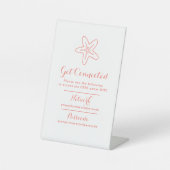 Wifiネットワークパスコードのゲスト情報ビーチstarfish 台座サイン (正面)