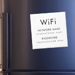 WiFiネットワークパスワードエアーブンゲストハウス冷蔵庫 マグネット<br><div class="desc">WiFi詳細に便利なマグネットを提供し、お好みのカスタム文字を搭載。「パーソナライズ」オプショクリックンで、独自の文字を簡単に追加。</div>