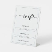 Wifiネットワークパスワードビジネスコーヒーカフェ 台座サイン (正面)