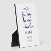 Wifiネットワークパスワード印刷可能 フォトプラーク (側面)