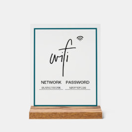 Wifiネットワークパスワード独立アクリル記号 アクリルサイン