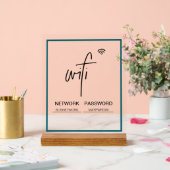 Wifiネットワークパスワード独立アクリル記号 アクリルサイン (ウェディング)