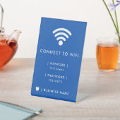 Wifiネットワークパスワード 台座サイン (インサイチュ)