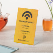 Wifiネットワークパスワード 台座サイン (インサイチュ)