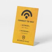 Wifiネットワークパスワード 台座サイン (正面)