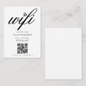 WifiネットワークパスワードQRコード 名刺 (正面/裏面)