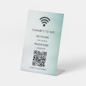 WiFiネットワーク | QRコードをスキャンしてインターネットに接続 台座サイン (正面)