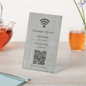 WiFiネットワーク | QRコードをスキャンしてインターネットに接続 台座サイン (インサイチュ)