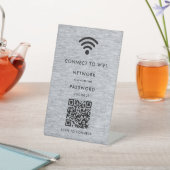 WiFiネットワーク | QRコードをスキャンしてインターネットに接続 台座サイン (インサイチュ)